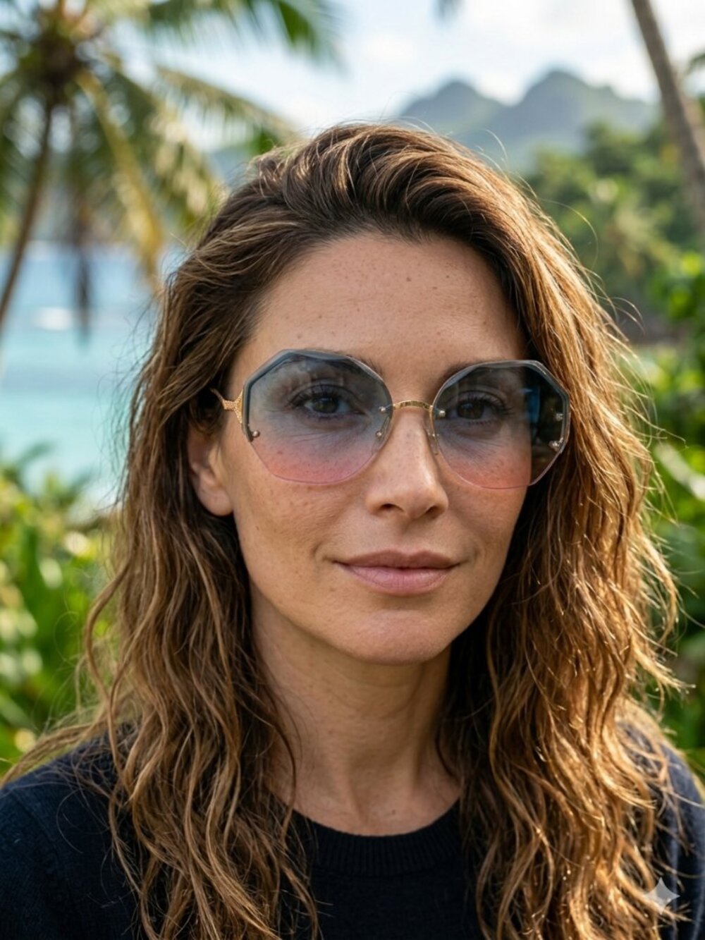Gradient 100% UV Resistant Rimless Sunglasses